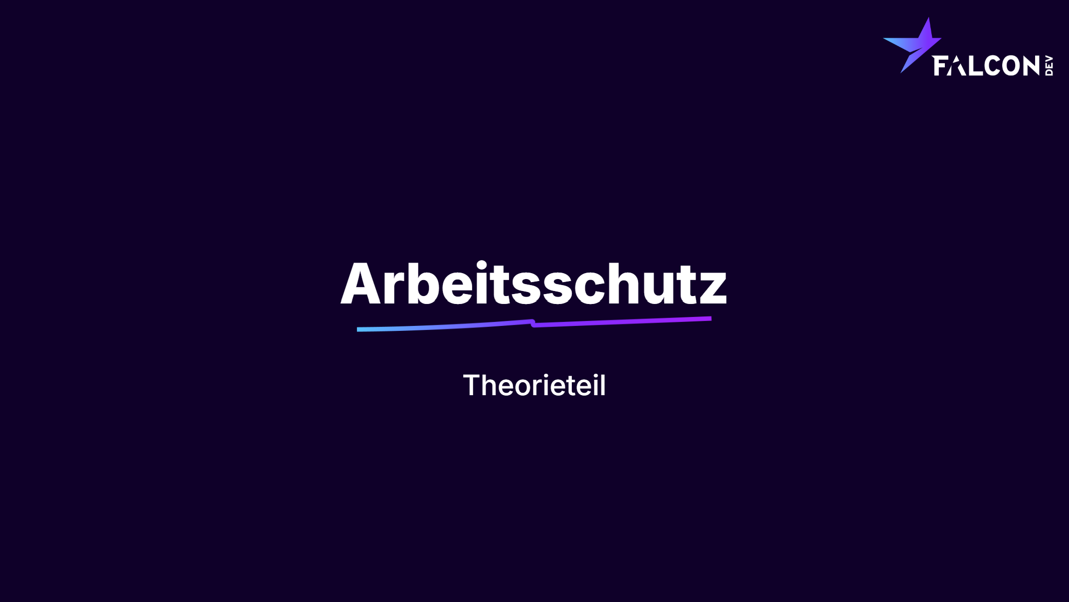 Arbeitsschutz falconDev IT GmbH